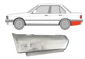 Ремкомплект крыла заднего левого (под бампером) BMW 3 E30