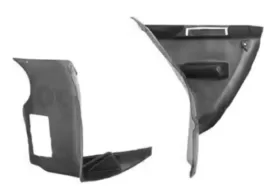 Подкрылок передний правый (передняя часть) BMW 3 E46 Седан, Универсал Polcar ABS+PVC
