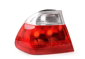 Фонарь задний левый наружный BMW 3 E46 дорестайлинг седан (красно-белый) DEPO