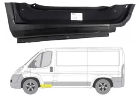 Порог левый (под переднюю дверь) высокий Peugeot Boxer II Polcar