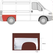 Арка задняя правая (короткая база) Fiat Ducato II KLOKKERHOLM