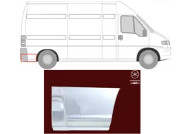 Ремкомплект крыла заднего правого Peugeot Boxer I 