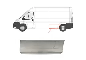Панель кузова боковая задняя левая Citroen Jumper II (L3-L4) Polcar без накладки