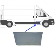 Ремкомплект двери передней правой наружная часть Fiat Ducato III (без отверстий, 28.5 см.)