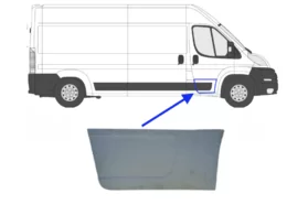 Ремкомплект двери передней правой наружная часть Peugeot Boxer II (без отверстий, 28.5 см.)