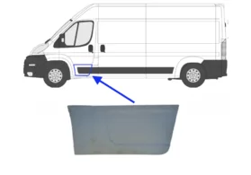 Ремкомплект двери передней левой наружная часть Peugeot Boxer II (без отверстий, 28.5 см.)