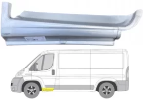 Порог левый (под переднюю дверь) Peugeot Boxer II Polcar