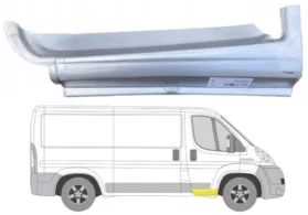 Порог правый (под переднюю дверь) Peugeot Boxer II Polcar