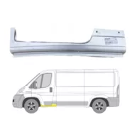 Порог левый (под переднюю дверь) удлинённый Fiat Ducato III Polcar