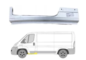 Порог левый (под переднюю дверь) удлинённый Peugeot Boxer II Polcar