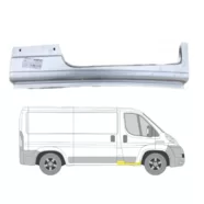 Порог правый (под переднюю дверь) удлинённый Fiat Ducato III Polcar