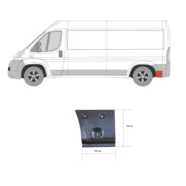 Арка задняя левая (под бампером) Citroen Jumper II