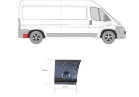 Арка задняя правая (под бампером) Citroen Jumper II