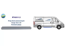 Порог правый под сдвижную дверь Citroen Jumper II POTRYKUS