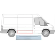 Ремкомплект двери внутренний сдвижной правой  Ford Transit III (короткая база L1)