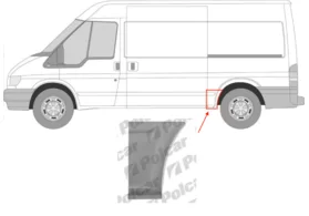 Арка задняя левая Ford Transit III (база L2) Polcar