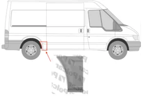 Арка задняя правая Ford Transit III (база L2) Polcar