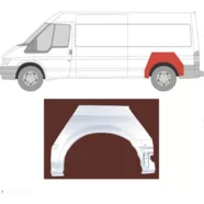Арка задняя левая Ford Transit III (база L2-L3) Polcar
