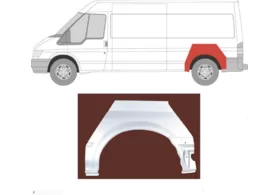 Арка задняя левая Ford Transit III (база L2-L3) Polcar