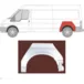 Арка задняя левая Ford Transit III (база L2-L3) Polcar