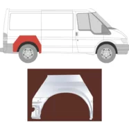Арка задняя правая Ford Transit III (короткая база L1) Polcar