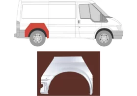 Арка задняя правая Ford Transit III (короткая база L1) Polcar