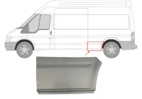 Арка задняя левая Ford Transit III (база L3-L4) Polcar