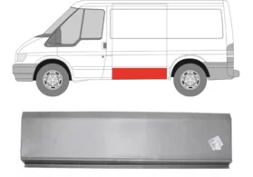 Панель боковая левая Ford Transit III (L 119 см., H 30 см.) Polcar L1