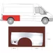 Крыло заднее правое  Ford Transit III (длинная база, L3) KLOKKERHOLM