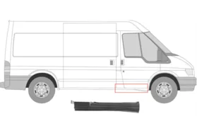 Порог правый под переднюю дверь Ford Transit III (Polcar)