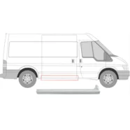 Порог правый под сдвижную дверь Ford Transit III Polcar (короткая база L1)