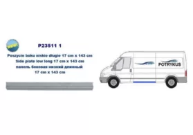 Порог левый за водительской дверью Ford Transit III (высота 17 см.) POTRYKUS L2-L4