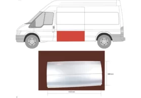 Панель боковая левая Ford Transit III (L 143 см., H 73 см.) KLOKKERHOLM L2-L4