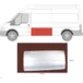 Панель боковая левая Ford Transit III (L 143 см., H 73 см.) KLOKKERHOLM L2-L4