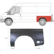 Крыло заднее левое  Ford Transit III (средняя база, L2) KLOKKERHOLM