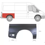 Крыло заднее правое Ford Transit III (средняя база, L2) KLOKKERHOLM