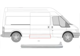Порог правый под сдвижную дверь Ford Transit III Polcar (база L2-L4)