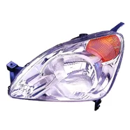 Фара передняя левая Honda CR-V II дорестайлинг (жёлтый поворотник)