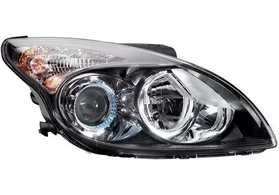 Фара передняя правая Hyundai i30 I дорестайлинг (чёрный корпус)