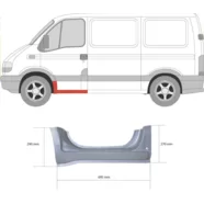 Порог левый (под переднюю дверь) Iveco Daily III KLOKKERHOLM