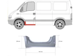 Порог левый (под переднюю дверь) Iveco Daily III KLOKKERHOLM