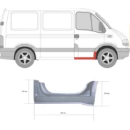 Порог правый (под переднюю дверь) Iveco Daily III KLOKKERHOLM