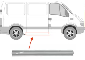 Порог правый (под сдвижную дверь) Iveco Daily III Polcar