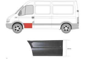 Ремкомплект двери передней левой Opel Movano I