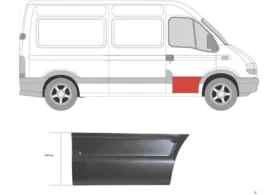 Ремкомплект двери передней правой (наружная часть) Iveco Daily III