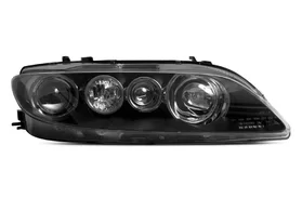 Фара передняя правая Mazda 6 GG рестайлинг (с птф, чёрный корпус)