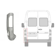 Ремкомплект задней левой стойки Mercedes Sprinter W901-W905 Polcar (990 мм.)