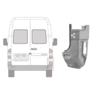 Ремкомплект задней правой стойки Mercedes Sprinter W901-W905 Polcar (610 мм.)