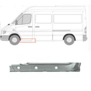 Порог левый внутренний (под переднюю дверь) Mercedes Sprinter W901-W905 Polcar