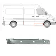 Порог правый внутренний (под переднюю дверь) Mercedes Sprinter W901-W905 Polcar